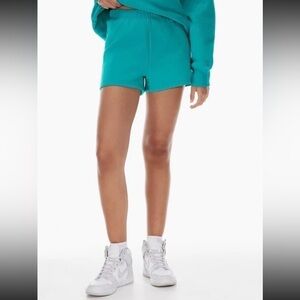 Aritzia TNA Cozy Fleece Perfect Sweatshorts Lounge Shorts Teal Women’s XS